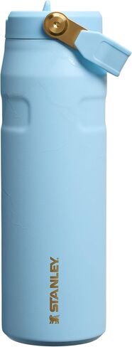 STANLEY x Messi IceFlow Flip Straw 2.0 Water Bottle, 24 oz | Built-In Straw with Larger Opening | Lightweight and Leak Resistant | Insulated Stainless Steel | BPA-Free | Messi Striker Blue in Saudi Arabia