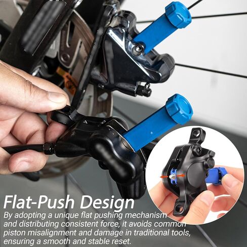 Bike Brake Pad Spreader Tool, Bicycle Hydraulic Disc Brake Piston Reset Tool with Carbon Steel, Piston Caliper Resetter for Mountain and Road Bike in Kuwait
