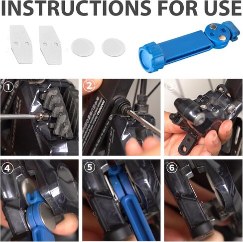 Bike Brake Pad Spreader Tool, Bicycle Hydraulic Disc Brake Piston Reset Tool with Carbon Steel, Piston Caliper Resetter for Mountain and Road Bike in Kuwait
