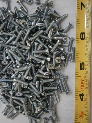 New Pack of Machine Screws 4/40 x 1/2 Phillips Flat Head Steel Zinc Plated Lot of 100#3577 Multi-Purpose Comprehensive Hardware Fastener Assortment Kit WnyNEH04096 in Saudi Arabia