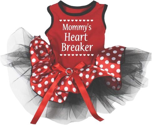 فستان Petitebella Mommy's Heart Breaker Puppy Dog (مخطط/وردي، مقاس XX-Large) in Kuwait