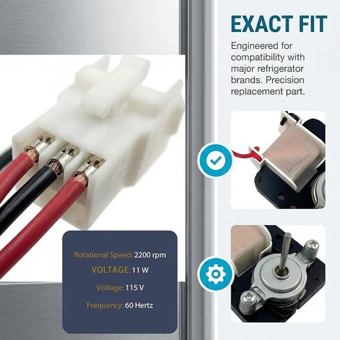 محرك مروحة مكثف WR60X10238 متوافق مع الثلاجات 1266154 PS1766249 in Kuwait