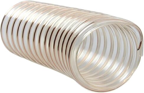 Pu Flexible Ducting Hose Thickness 0.63mm Length 1 Meter Pu Polyurethane Ducting Flexible Hose For Dust, Fume Extraction, Woodworking, Ventilation, Inner diameter: 150mm in Kuwait