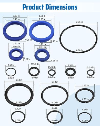 PT2748W-94 O Ring Seal Kit Fit for Jet W Pallet Jack Hydraulic Unit PT2748W PT2748LW PT2748L in Kuwait