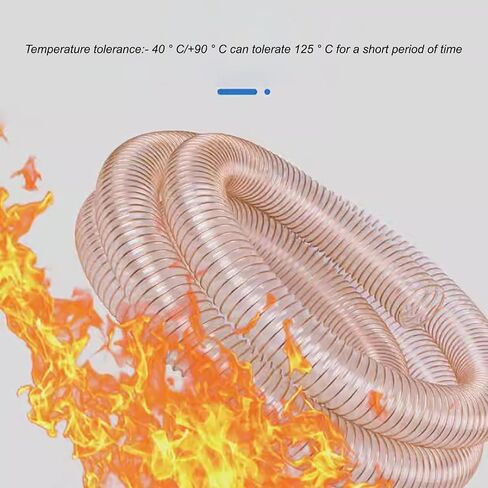 20mm Internal Diameter Retractable Vacuum Hose, 3.3-21.33ft Flexible Dust Extraction & Chip Collection Hose in Kuwait