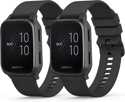 عبوتان لسوار ساعة Garmin Venu Sq، 20 مم من السيليكون الناعم لساعة Garmin Venu Sq/Venu Sq 2/Venu 2 Plus حزام ساعة بديل in Kuwait