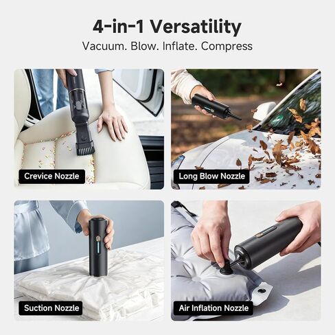 Dreame VBP20-B Cordless Handheld Vacuum Cleaner, 4-in-1 Portable Car Vacuum with All-in-One Charging Dock, 19KPa Suction, One-Touch Empty, Lightweight Air Duster Blower for Car, Keyboard, Office, Home in Saudi Arabia