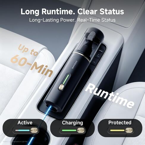 Dreame VBP20-B Cordless Handheld Vacuum Cleaner, 4-in-1 Portable Car Vacuum with All-in-One Charging Dock, 19KPa Suction, One-Touch Empty, Lightweight Air Duster Blower for Car, Keyboard, Office, Home in Saudi Arabia