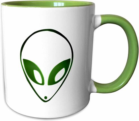 3dRose Alien 11oz Two-Tone Green Mug in Kuwait