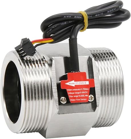 1/2"" 3/4"" 1"" 2"" DC 5-18V Water Flow Sensor Stainless Steel Flow Sensor Water Control Liquid Sensor Switch in Saudi Arabia