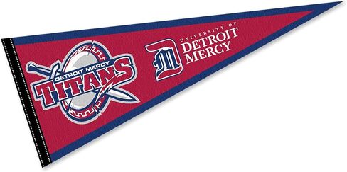 Detroit Mercy Titans Wordmark Logo Pennant Flag in Kuwait