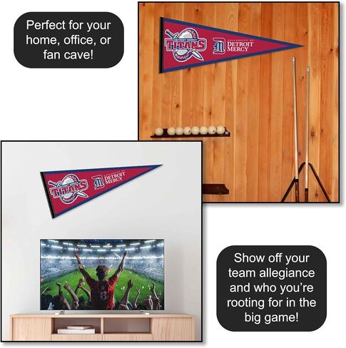 Detroit Mercy Titans Wordmark Logo Pennant Flag in Kuwait