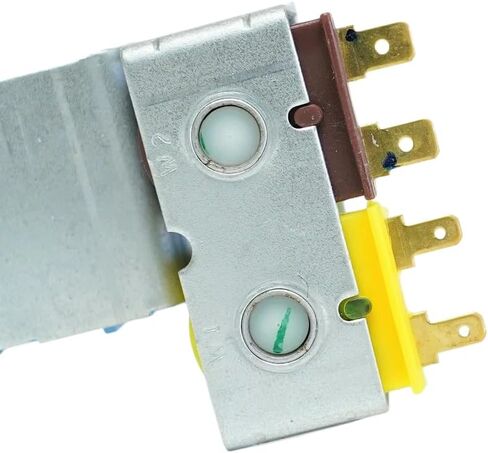 67006531 K-76372 N-86-QC صمام مياه الثلاجة ذو المدخل المزدوج متوافق مع استبدال الملف اللولبي DIY | صمام الملف اللولبي لمياه الثلاجة ذو المدخل المزدوج مع ملفات مزدوجة ومحطات أنابيب قياسية لصيانة الثلاجة بنفسك بسرعة in Kuwait
