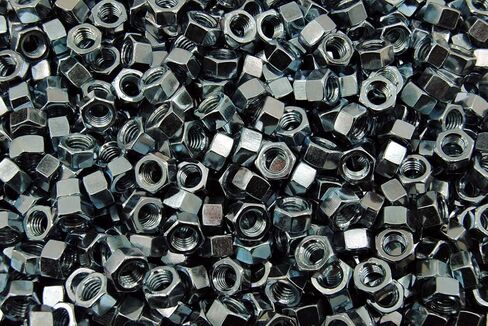 (3,000) 3/8-16 Grade 5 Hex Finish Nuts - Zinc Plated - Coarse Bulk in Saudi Arabia