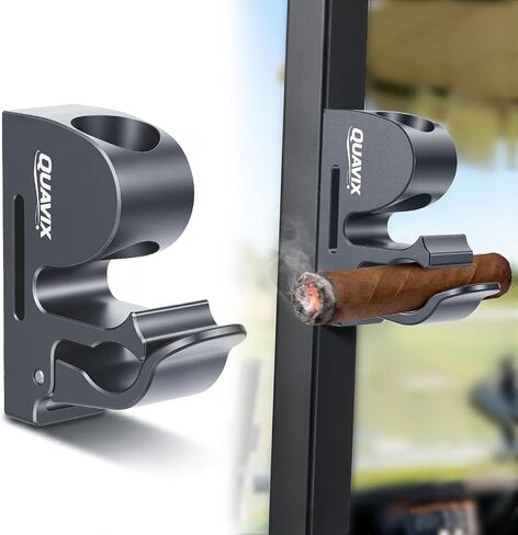Magnetic Golf Cart Holder Clip with Adjustable Strap, Secure Golf Accessory for Cart, Aluminum Design Fits 30-70 Ring Gauge, Stable Holder for Golf Course Use in Kuwait