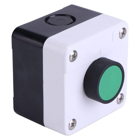 JTLB Weatherproof Green Push Button Switch Box, IP54 Outdoor Control Station for Automatic Gate Opener, Momentary N/O Start Switch, ABS Housing in Saudi Arabia