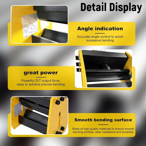Wires Bender w/Angle Indicator Hydraulic Busbar Bender 20T Bus Bar Bending Tool Copper Metal Sheet Bending Tool for Thickness Aluminum Iron Bend in Kuwait