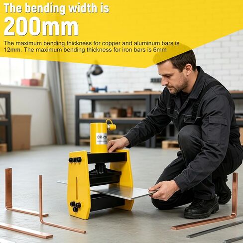 Wires Bender w/Angle Indicator Hydraulic Busbar Bender 20T Bus Bar Bending Tool Copper Metal Sheet Bending Tool for Thickness Aluminum Iron Bend in Kuwait