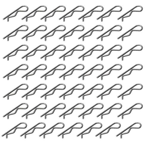 60PCS R Clips M2 x 40mm Spring Cotter Pins, Retaining Wire Fasteners for Trailer, Mower and Equipment Securing in Kuwait