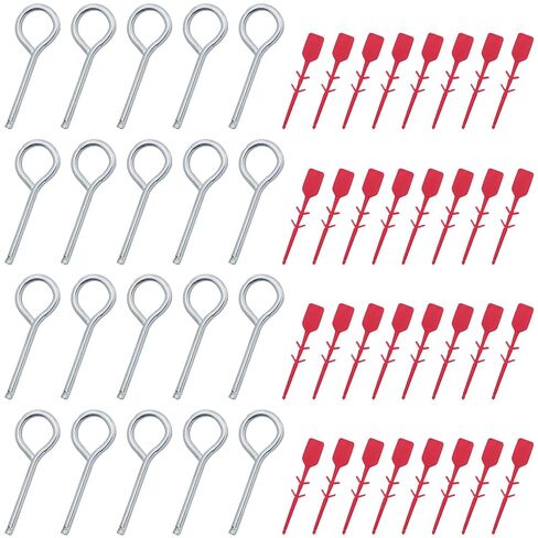 20PCS Dry Powder Fire Extinguisher Accessories Nozzle Iron Pins x20 Red Fire Extinguisher Plastic Seals x40 Valve Safety Locking Iron Wire Pins in Kuwait