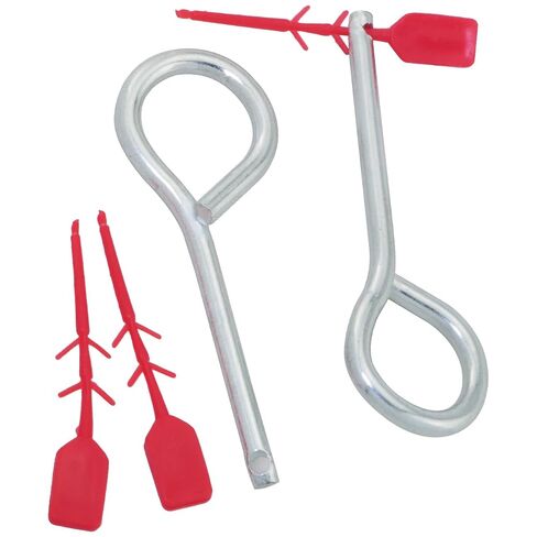 20PCS Dry Powder Fire Extinguisher Accessories Nozzle Iron Pins x20 Red Fire Extinguisher Plastic Seals x40 Valve Safety Locking Iron Wire Pins in Kuwait