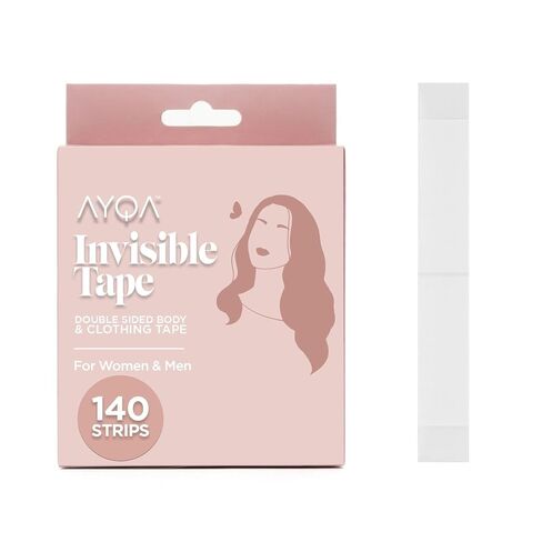 177 Strips Double Sided Clothing Tape – Clear Fabric & Body Adhesive for Clothes, Dress Tape Fabric to Skin, No Sew Fashion Tape for Women, Invisible Sweatproof Tape for Secure Hold in Kuwait