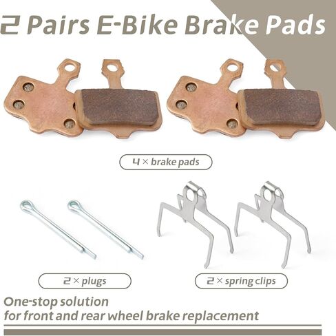 2PCS Brake Pads Replacement for Rad Power RadCity 5 Plus for RadRover 6 Plus for Lectric XP Trike/3.0/4.0 for Segway for Ninbot GT1 GT2 for Vanmoof S5/A5 for MoonCool TK1 for SWFT Zip/BMX in Kuwait