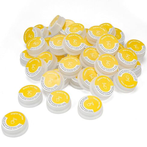 50 Pack Lemon Scented Hand Wipes, Individually Wrapped Wet Mini Towelettes, Alcohol-Free Moisturizing Cleaning Wipes for Travel, Gym & Outdoor Activities in Kuwait
