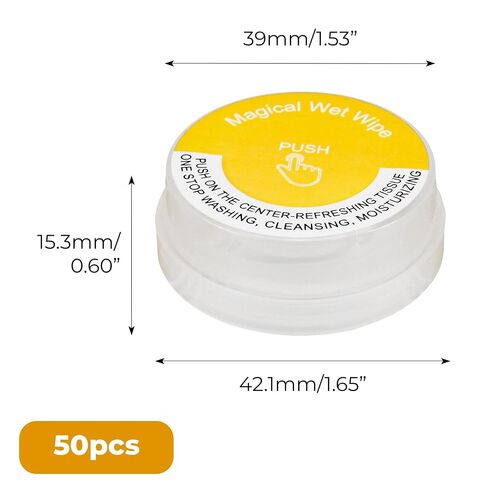 50 Pack Lemon Scented Hand Wipes, Individually Wrapped Wet Mini Towelettes, Alcohol-Free Moisturizing Cleaning Wipes for Travel, Gym & Outdoor Activities in Kuwait