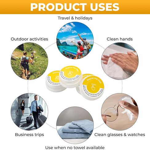 50 Pack Lemon Scented Hand Wipes, Individually Wrapped Wet Mini Towelettes, Alcohol-Free Moisturizing Cleaning Wipes for Travel, Gym & Outdoor Activities in Kuwait