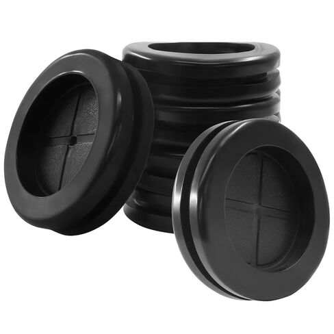 6 Pack 1-1/2 Inch Rubber Grommets, 1-3/16 Inch ID Double-Sided Rubber Plugs Firewall Grommets for Metal Electric Box/Wiring, 30x38 mm, Black in Kuwait