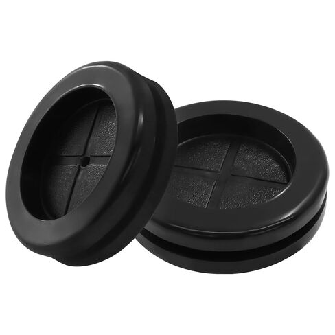 6 Pack 1-1/2 Inch Rubber Grommets, 1-3/16 Inch ID Double-Sided Rubber Plugs Firewall Grommets for Metal Electric Box/Wiring, 30x38 mm, Black in Kuwait