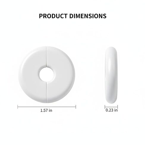 4 Pack Wall Cable Grommet, Round Split Plastic Cable Hole Cover for Wire Routing, Desk & Wall Feed Through Grommet for Clean Cable Management in Kuwait