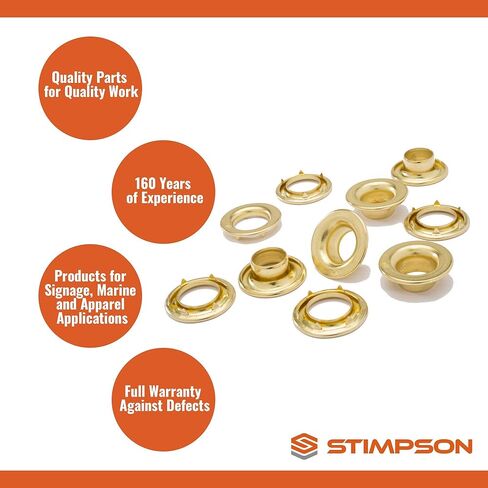 Stimpson 00GNWBN14400 حلقة معدنية وغسالة للرقبة مطلية بالنيكل متينة وموثوقة وشديدة التحمل #00 مجموعة (14400 مجموعة) in Kuwait