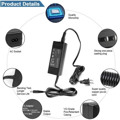 AC Adapter Compatible with HP Envy m7-u009dx m7-u109dx 65W Charger Power Supply Cord in Kuwait
