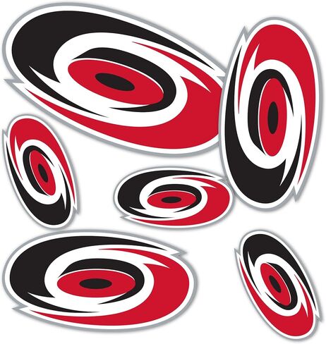 ملصق من الفينيل مطبوع عليه Desert Cactus Carolina Hurricanes Team NHL National Hockey League ملصق من الفينيل لزجاجة مياه للكمبيوتر المحمول ودفتر قصاصات السيارة (النوع 3 - الشعار الرئيسي) in Kuwait
