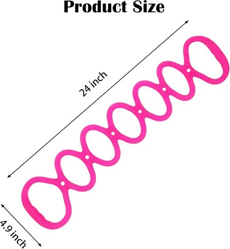 7 Ring Adjustable Loop Resistance Bands for Working Out Walk at Home，Workout Bands Exercise Stretch Band for Women&Men Fitness, Yoga, Pilates-Non-Slip, Durable Rubber, Home/Gym Use in Kuwait