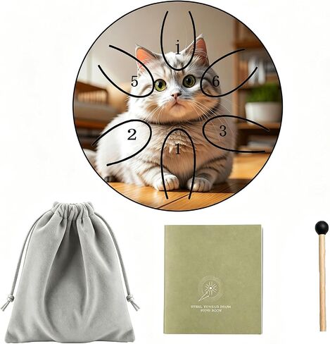 Garden Rain Drum for Outside Musical Instrument,3 Inches 6 Notes Snare Drum, Animal Theme Steel Tongue Drum, Percussion Yoga Gifts (panda-1 piece, 3 Inch 6 Notes) in Kuwait