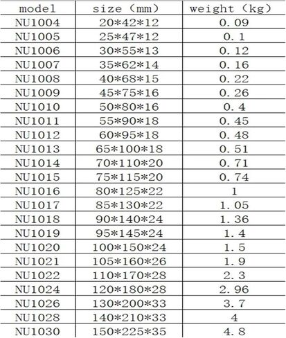 محامل أسطوانية NU1030 in Kuwait