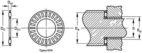 Needle Roller Bearings NTA4052 + TRA 5Pcs Inch Thrust Needle Roller Bearing with 2 TRA4052 Washers 63.582.551.984mm TC4052 NTA 4052 Bearings Bearings in Saudi Arabia