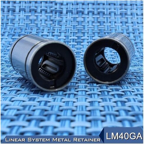 Linear Bearing LM40GA LM40UU 1 PC Linear Ball Bearings 40x60x80mm CNC Metal Steel Retainer Linear Bushing Shaft 40MM LM40 GA Bearing Linear Ball Bearings in Saudi Arabia