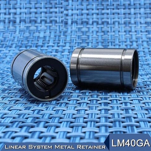 Linear Bearing LM40GA LM40UU 1 PC Linear Ball Bearings 40x60x80mm CNC Metal Steel Retainer Linear Bushing Shaft 40MM LM40 GA Bearing Linear Ball Bearings in Saudi Arabia