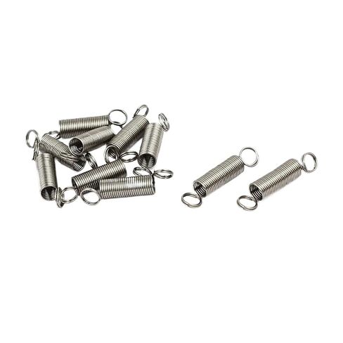 10pcs 304 Stainless Steel Tension Springs Silver Tone(0.6mmx5mmx20mm) in Kuwait