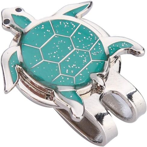Tiiyee Golf Hat Clip, Magnetic Golf Ball Marker for Golf Hats Caps (Turtle) | Golf Accessories Removable Attaches Easily Stainless Steel Putting Alignment Tool Novelty Gift for Men Women Golfer Lovers in Kuwait