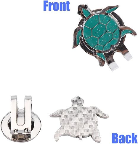 Tiiyee Golf Hat Clip, Magnetic Golf Ball Marker for Golf Hats Caps (Turtle) | Golf Accessories Removable Attaches Easily Stainless Steel Putting Alignment Tool Novelty Gift for Men Women Golfer Lovers in Kuwait