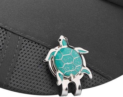 Tiiyee Golf Hat Clip, Magnetic Golf Ball Marker for Golf Hats Caps (Turtle) | Golf Accessories Removable Attaches Easily Stainless Steel Putting Alignment Tool Novelty Gift for Men Women Golfer Lovers in Kuwait