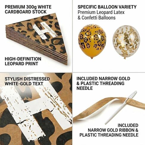 Cheetah Theme Balloons & Banner, Animal Party Decors for Girls Birthday, Baby Shower & Animal Themed Party in Saudi Arabia