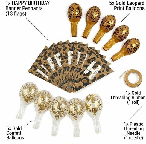 Cheetah Theme Balloons & Banner, Animal Party Decors for Girls Birthday, Baby Shower & Animal Themed Party in Saudi Arabia
