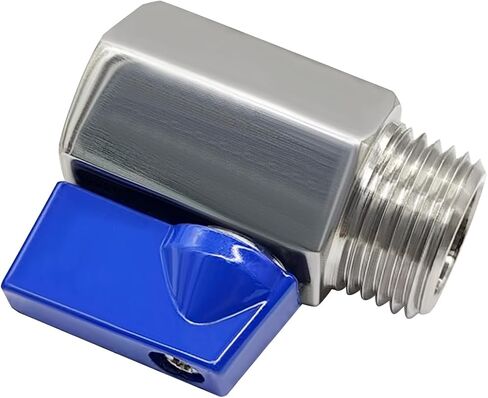 304 Stainless Steel Mini Ball Valve 3/4" NPT Female x Male Thread Shut Off Valve for Water,Oil and Gas 2PCS in Kuwait