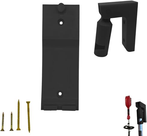 Milwaukee M18 Fuel Power Head Wall Mount - 2825-20 & 3016-20 Compatible - Quik-Lok Pole Holder or Hook Set Options - Easy Installation with Screws Included (Black, Power Head Mount) in Kuwait